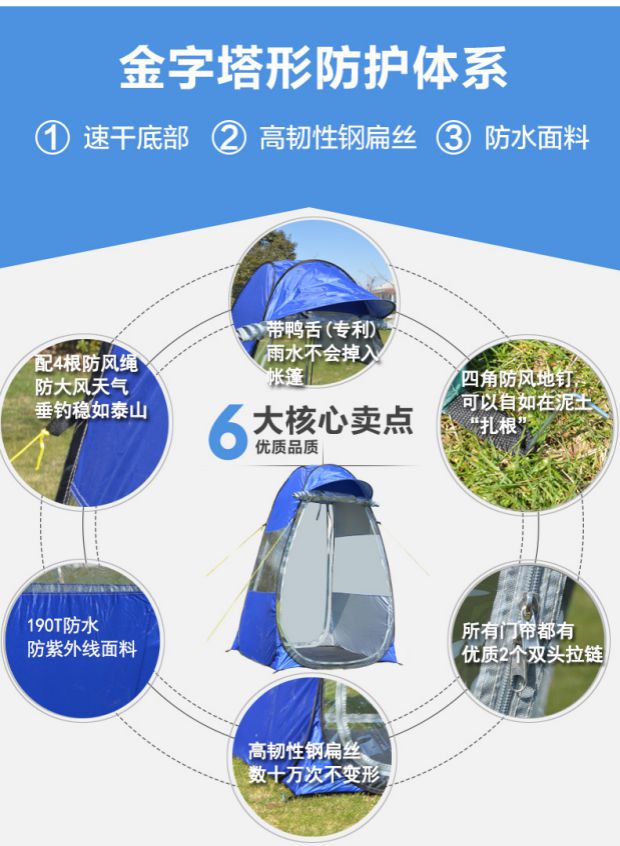 Lười câu cá ngoài trời lều đơn mưa mưa mùa đông câu cá băng tự động tốc độ mở cung cấp câu cá gió đôi cửa - Lều / mái hiên / phụ kiện lều lều cắm trại 10 người