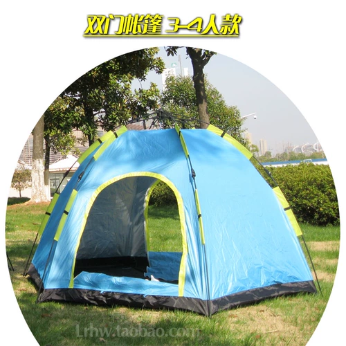 Подлинный кемпинг может бесплатно построить большой шестигранный, многословный двухслойный дикий дикий дождь палатка 3-4 5-8 человек