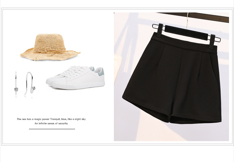 VK旗艦店 韓國風蕾絲袖拼接修身短褲套裝長袖褲裝