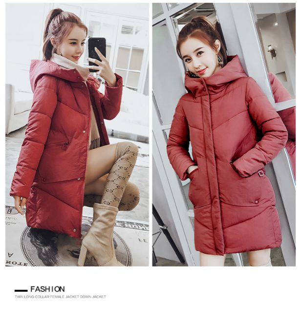 Phụ nữ mới mang thai Một chiếc áo khoác cotton rộng bằng vải cotton dài cho nữ váy áo bà bầu