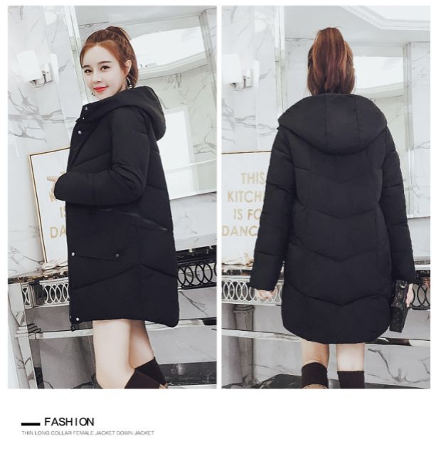 Phụ nữ mới mang thai Một chiếc áo khoác cotton rộng bằng vải cotton dài cho nữ váy áo bà bầu