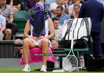 (In stock) Wimbledon Wimbledon player tennis towel green style