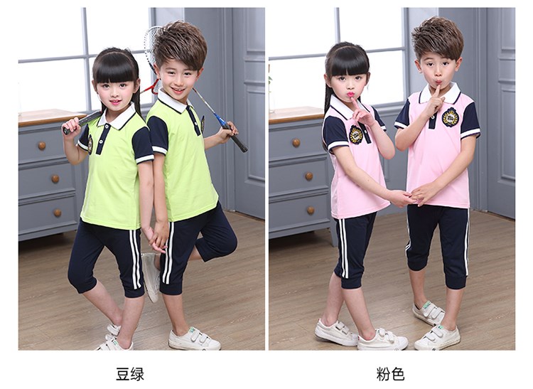 Quần áo sân vườn mẫu giáo mùa hè cotton ba mảnh phù hợp với trang phục thể thao học sinh tiểu học lớp một mùa xuân và mùa thu phục vụ lớp học đồng phục trẻ em - Đồng phục trường học / tùy chỉnh thực hiện đầm đẹp cho be gái 7 tuổi