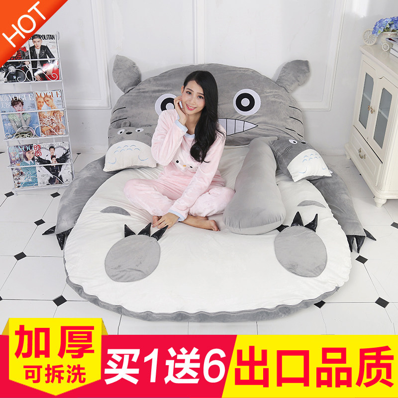 Dragon cat sloth sofa bed and tatami single creative bedroom small sofa cute cartoon sofa bed leaning on back chair