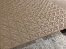 15mm diamond grain density board pvc solid wood wave board carved grid living room background wall cabinet door decoration customization