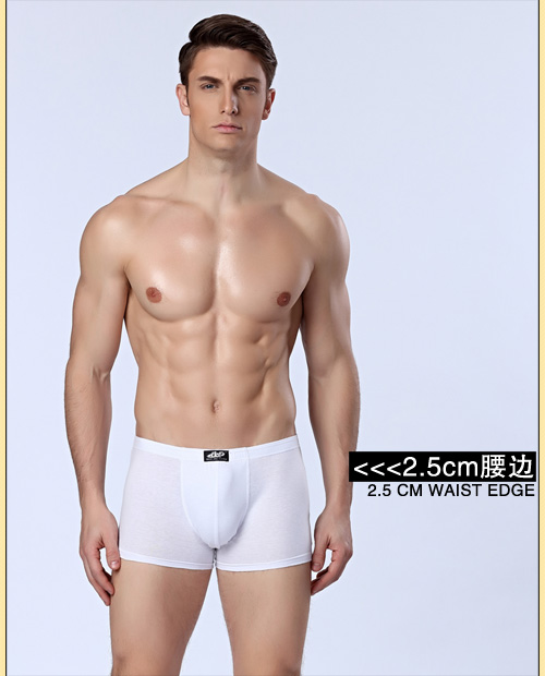 Quần short nam Boxer Quần lửng Quần lửng màu Quần lửng Nam U Convex Mùa hè Thanh niên Bông trắng tinh khiết Boxer quần sip size to