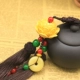 Phụ kiện ô tô Treo mặt dây chuyền Hoa sen Nội thất Gương chiếu hậu Mặt dây treo Nút thắt Trung Quốc Ban phước và trang trí bùa an toàn - Ô tô nội thất Accesseries