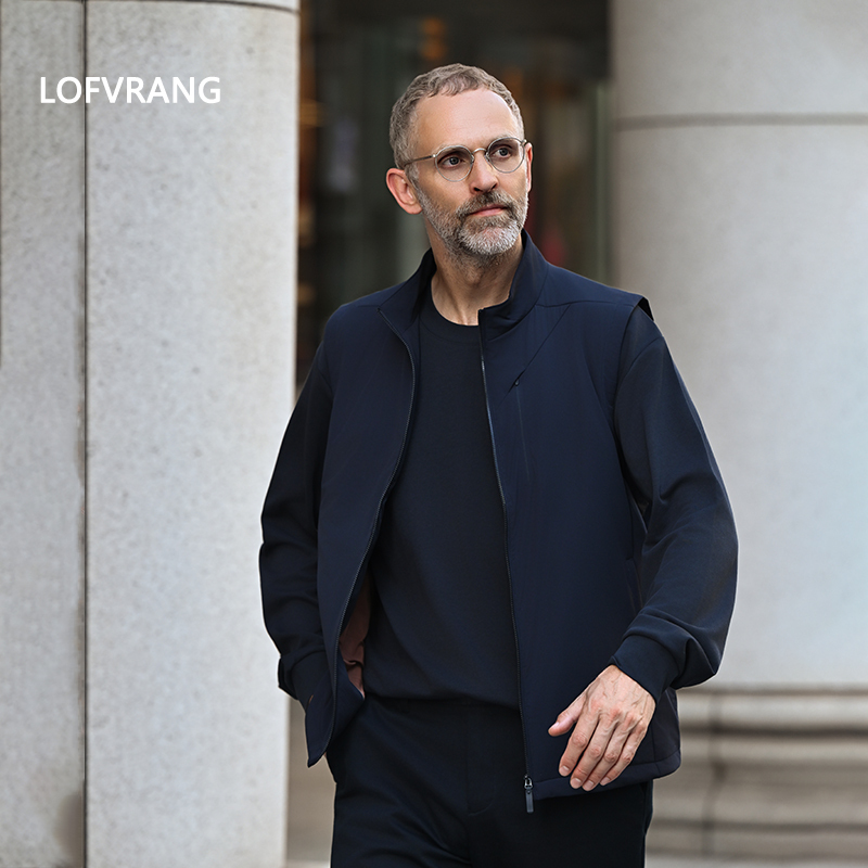 Lofvrang | Hengyu | Navigator Series Mulberry Silk Business Casual Warm Vest Men's Vest Autumn and Winter Style