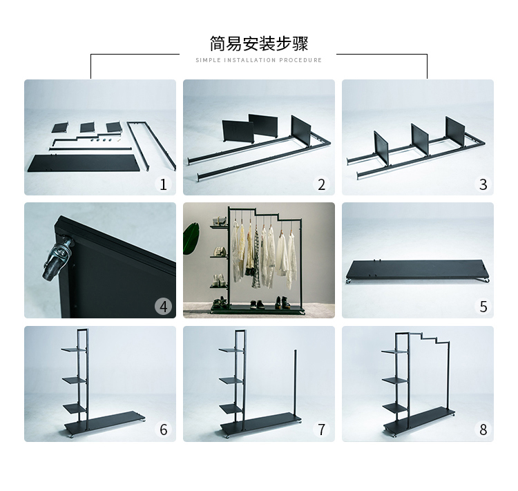 Rèn sắt giá sàn phòng khách móc áo đơn cực lưu trữ phòng ngủ giá đơn giản hiện đại quần áo có thể tháo rời - Kệ kệ treo tường