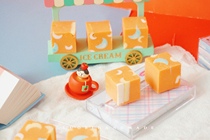 Orange Squared Sugar Teen Hearts Cute Bath Soap Orange Taste Cold Made Hand Soap soap Soap Gift customizable