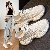 (Luxury small fan) show feet little daddy shoes women 2021 summer new breathable net red ins super fire sports shoes tide