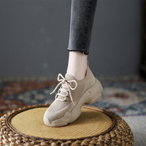 Luxury small fan dad shoes womens summer breathable 2021 new Korean version of the wild net red thick-soled platform shoes sneakers