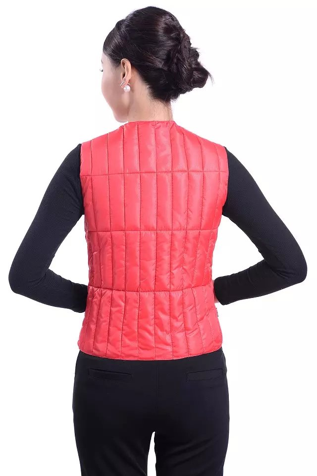 Mùa thu và mùa đông trung niên dày xuống áo vest nữ ngắn đoạn cỡ lớn vest ấm áo vest mẹ tải lót áo kiểu nữ