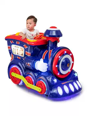 Rocking car coin car New 2021 children commercial electric Yaoyao Yinglun train supermarket door shaking machine