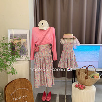 Different kind of pro-submount Korean version of childrens clothes 2022 Summer new foreign air Korean series fresh and broken floral female dress dress