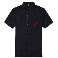 Черные три пряжки короткие рукава