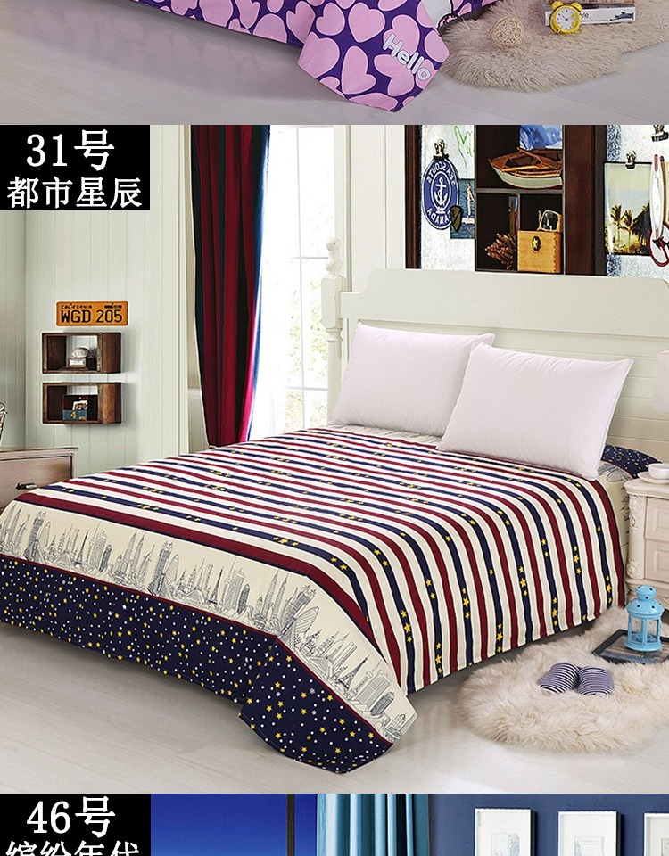 Khăn trải giường bằng vải cotton đôi thảm trải giường mùa đông