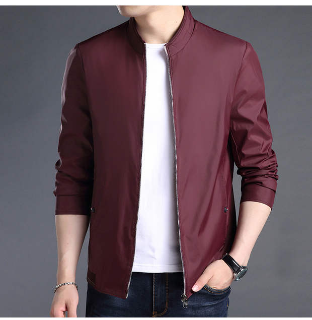 Áo khoác nam mùa thu Playboy nam trung niên mùa xuân và mùa thu phiên bản Hàn Quốc Áo khoác mỏng thời trang mỏng áo khoác denim