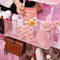 College student dormitory must be prepared for girls dormitory upper bunk storage snack bed bedside hanging basket bedside rack