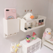 Student dormitory upper shop artifact bedside free punching wall hanging rack room wall wall sticker wall storage rack