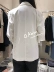 Q home Dongdaemun Hàn Quốc mua cho phụ nữ mùa xuân và mùa hè thoải mái với chất liệu cotton và áo blazer trắng dài tay - Business Suit