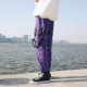 Nhật Bản retro mỏng màu rắn overalls nam thanh niên lỏng quần thẳng xu hướng quần giản dị quần mùa thu quần jean nam đẹp