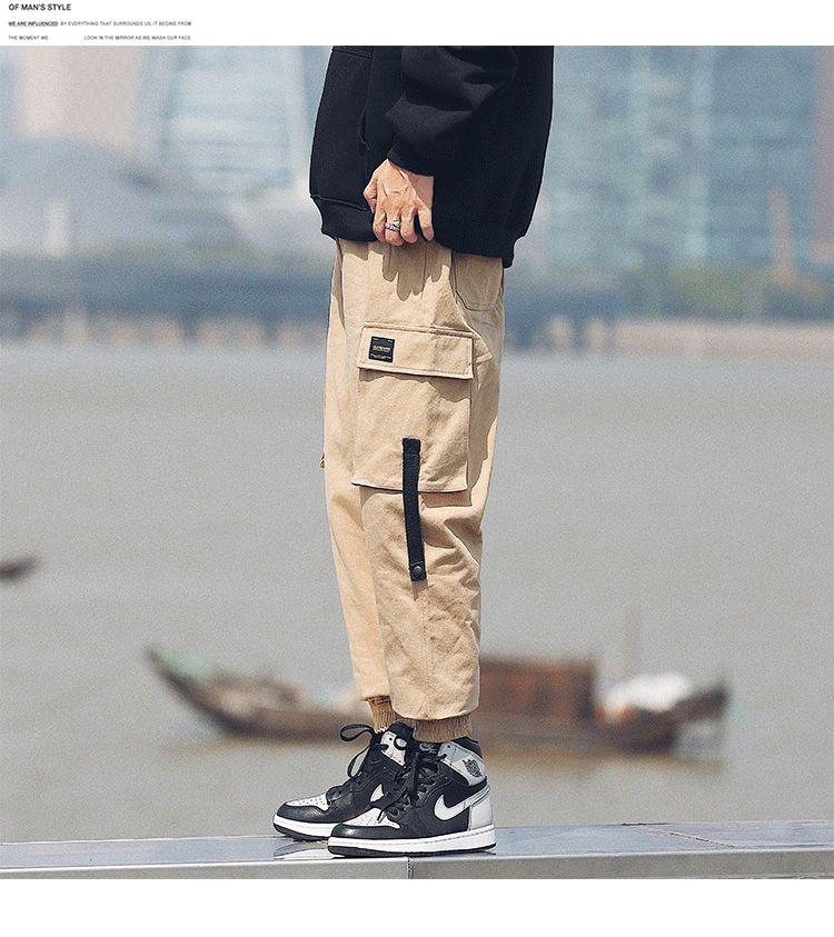Xu hướng mới của Nhật Bản 2018 mặc quần lửng ống rộng cho nam quần dsquared2