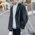 [Ưu đãi đặc biệt] Quần áo oversize mùa xuân và mùa thu bằng da giả da nam phiên bản Hàn Quốc của áo khoác xu hướng lỏng lẻo áo phao lông vũ nam Quần áo lông thú