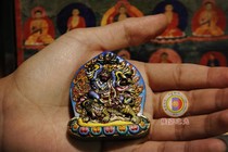 Hand-painted Angry Padmasambhava Angry Padmasambhava Portable Buddha Statue Painted Tsa Tsa