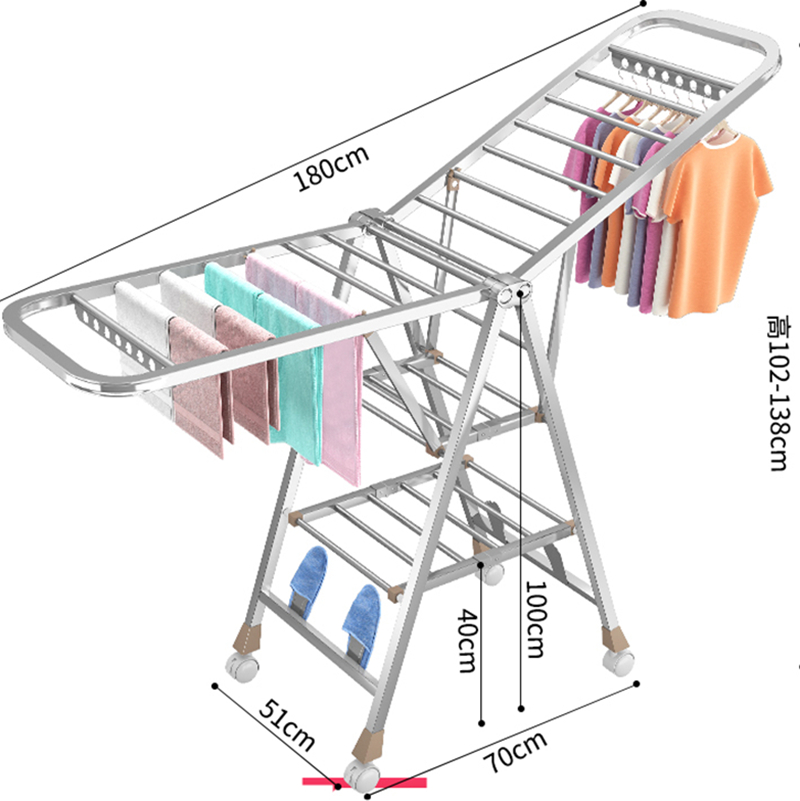 clothes drying rack gullering laundry collapsle space-save
