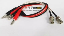 Cable BNC female male thread with hole with fixed turn banana plug 4MM full copper wire to RG316 wire