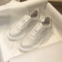 2022 spring new style muffin thick-soled leather small white shoes casual sports shoes womens all-match ins trend