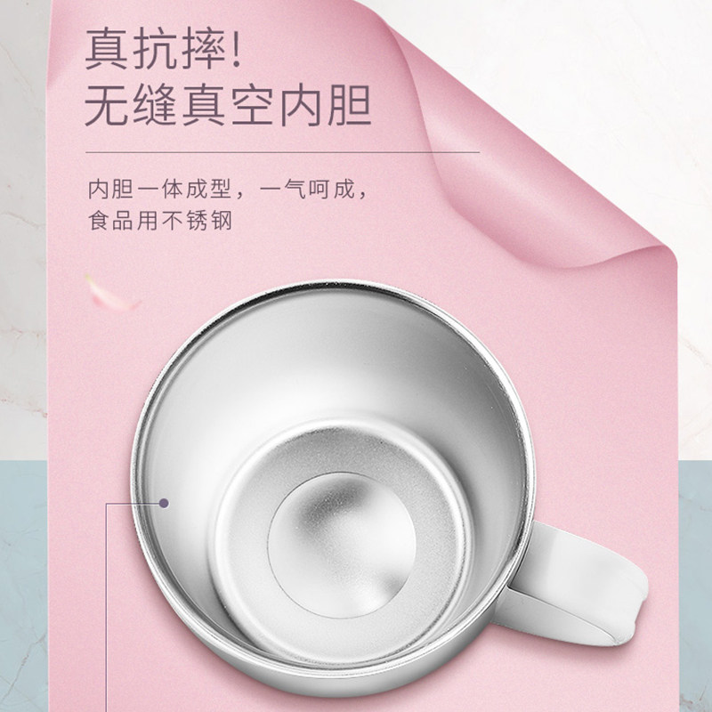 New product 304 stainless steel mark cup insulated cup water glass woman with lid tea cup creative coffee office home cup