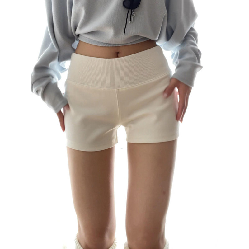 Trendy A-Line High-Waisted Casual Safety Shorts for Women, Summer Hip-Covering Versatile Sports Hot Pants, Tummy Control Three-Quarter Pants