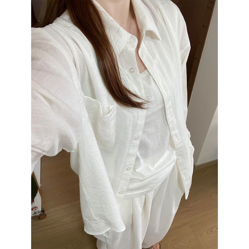 Summer Lightweight Sun Protection Shirt for Women 2026 New Style Lazy Breathable Linen Top Loose Casual Cardigan Jacket Summer Lightweight Sun Protection Shirt for Women 2026 New Style Lazy Breathable Linen Top Loose Casual Cardigan Jacket