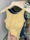 Padded vest for women, threaded sling, sports summer inner wear, anti-exposure sleeveless short top, design for outer wear