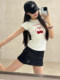 Spicy Girl Short-Sleeved T-Shirt with Cherry Print for Women, Summer 2026 New Slim-Fit Unique Niche Base Top