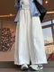 Casual Workwear Wide-Leg Pants for Women, Summer Thin High-Waisted Loose Fit, Slimming Scimitar Pants, 2026 Style, Drapey Long Trousers