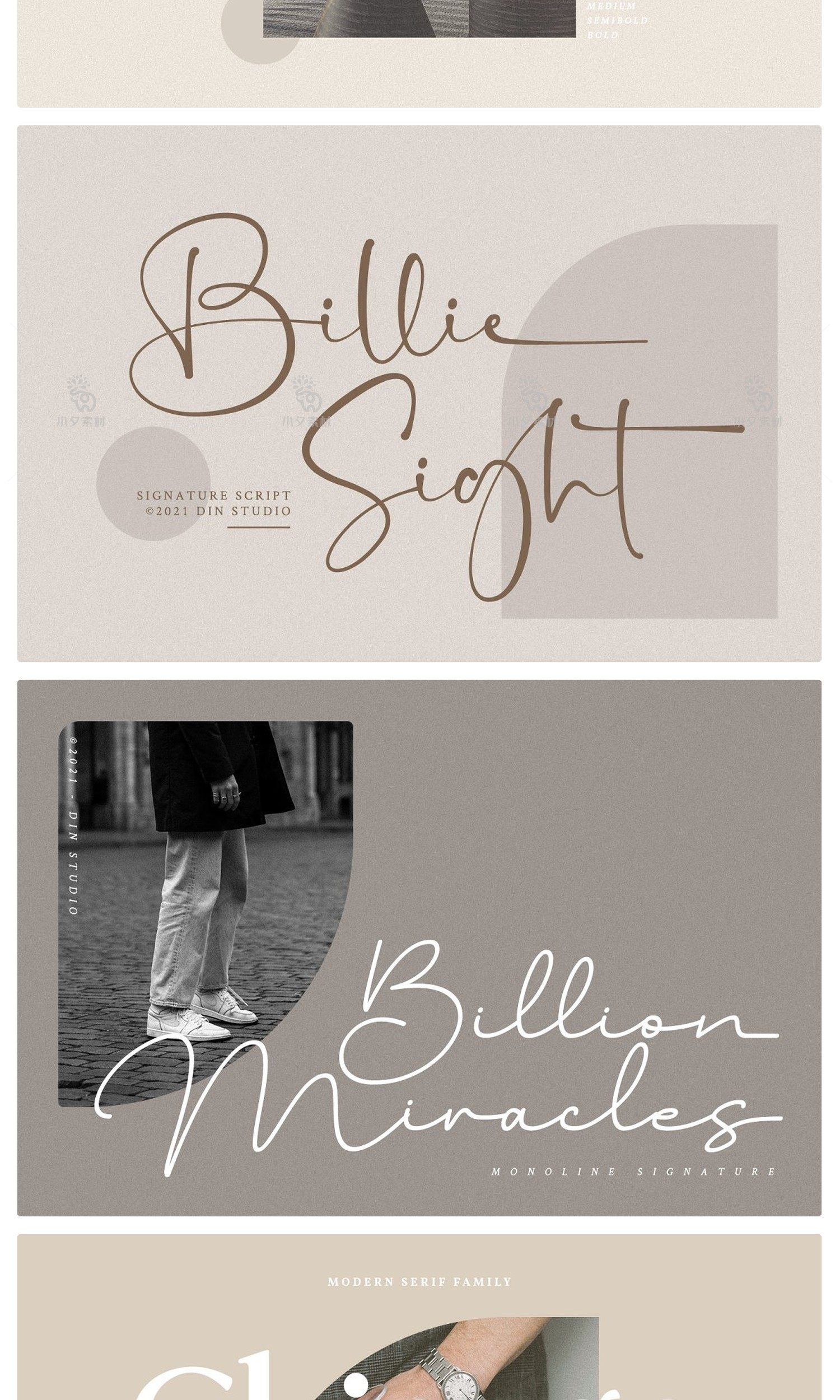 图片[3]-极简文艺优雅现代杂志画册海报标题排版logo徽标手写衬线英文字体-cg男孩