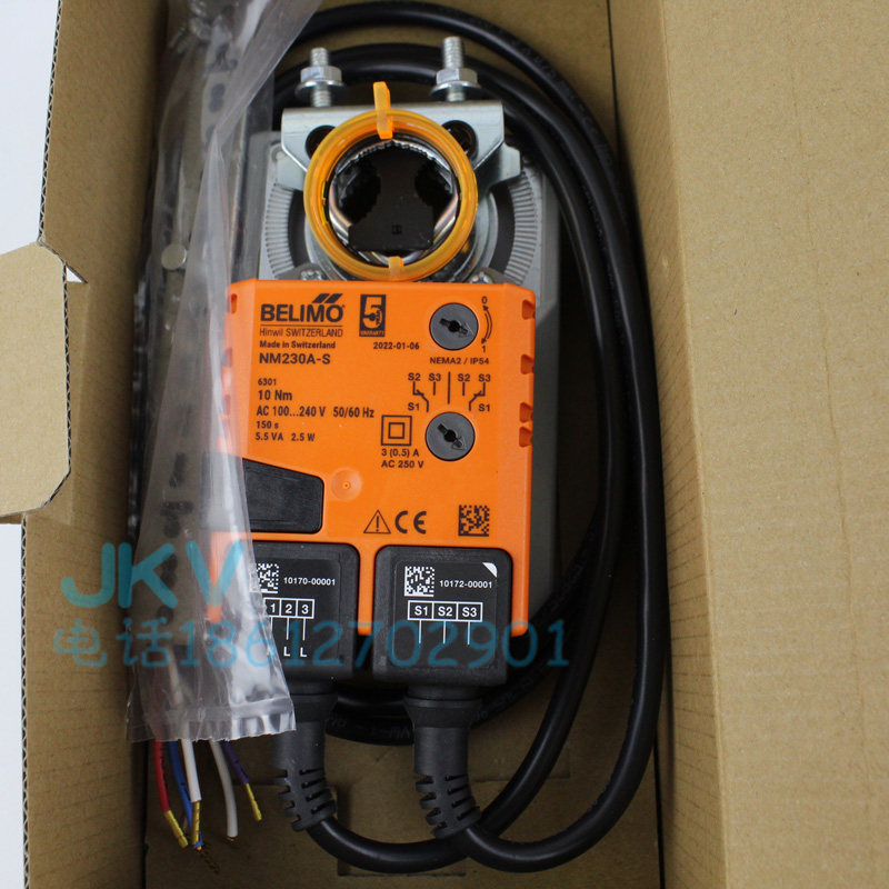 瑞士博力谋电动风阀风门执行器NM230A-S 带反馈信号 220V
