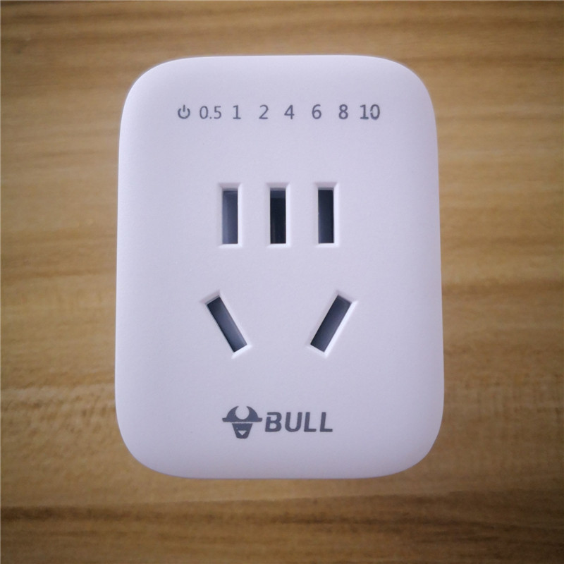 Bull Socket D-5 Timer Conversion Plug D5 Automatic power off mobile phone Electric car Anti-overcharge 10A Three-plug