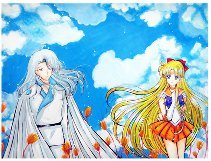 Anime Hand-Drawn Artwork Order: Sailor Moon, Golden Star Kunzat, Beyond the Sky, 4K Paper Size Anime Hand-Drawn Artwork Order: Sailor Moon, Golden Star Kunzat, Beyond the Sky, 4K Paper Size