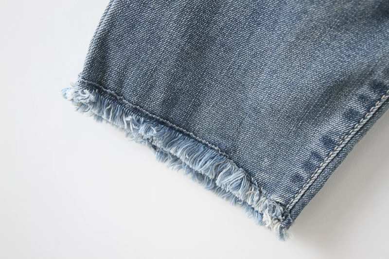 J7 quần áo trẻ em gái mùa xuân và mùa thu quần trẻ em lớn trẻ em mới sequin denim mỏng đáy quần dài quần jean nam mùa đông 1-7 tuổi