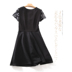 R5 hè mới Thời trang nữ khí chất thon gọn gàng là đường khâu đen mỏng Một chiếc váy đầm nữ 2018 váy yếm váy đầm