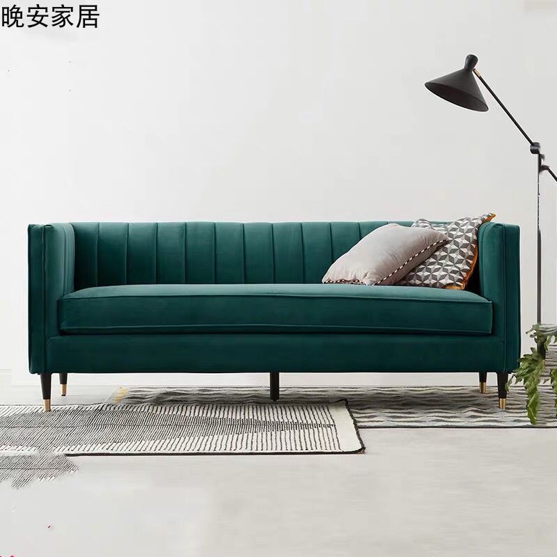 Ánh sáng sang trọng vải đôi sofa bài nhung hiện đại sofa ba chỗ sofa phong cách Hồng Kông isn đỏ thiết kế sofa phòng khách - Ghế sô pha sofa phòng ngủ