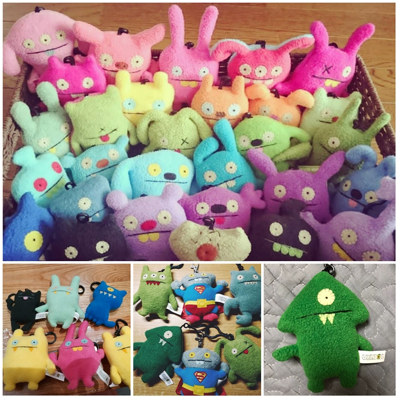 UGLYDOLL xấu xí đáng yêu búp bê búp bê sang trọng đồ chơi vui nhộn búp bê trở lại túi mặt dây chuyền treo móc khóa - Đồ chơi mềm thú nhồi bông