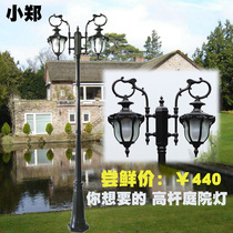 Eurostyle Outdoor Retro Courtyard Street Lamp Villa Garden Grass Light High Stem Cell Led Waterproof View Light Street Lamp