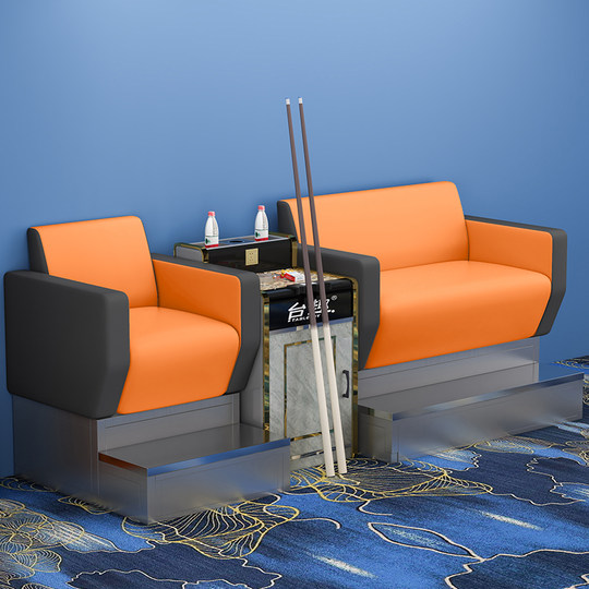 Sofá de resortes de alta gama, silla para observar pelotas, sofá de billar, silla para observar pelotas, sala de billar, sala de observación de pelotas, sala de billar, sofá especial para salón de baile