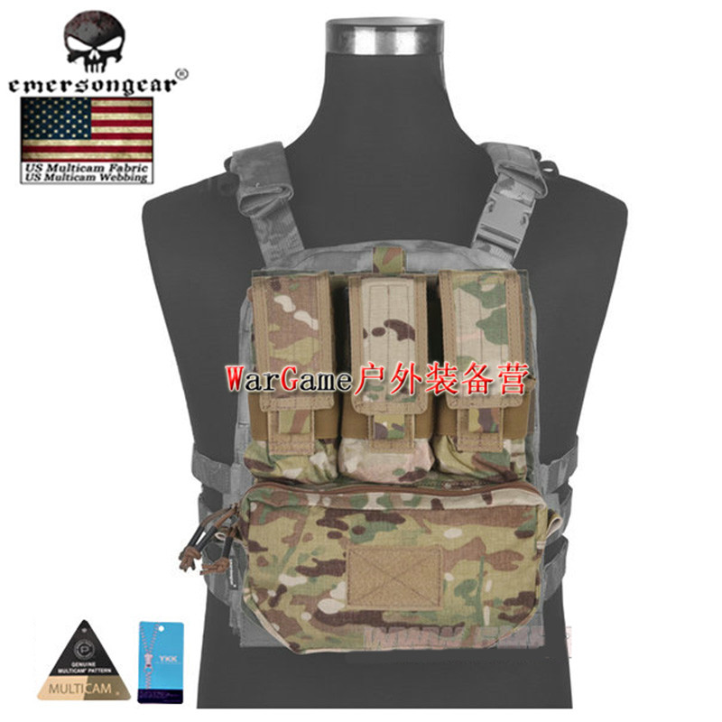 Emerson field outdoor tactical vest universal camouflage water bag triple bag accessory bag accessory bag back panel