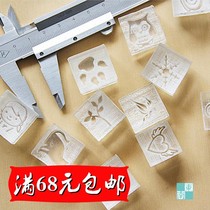 diy professional handmade soap stamp custom clay seal silicone mold soap mould mass promotion